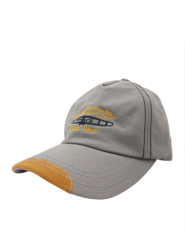 Silver Dart Cap ~ Grey, Suede brim