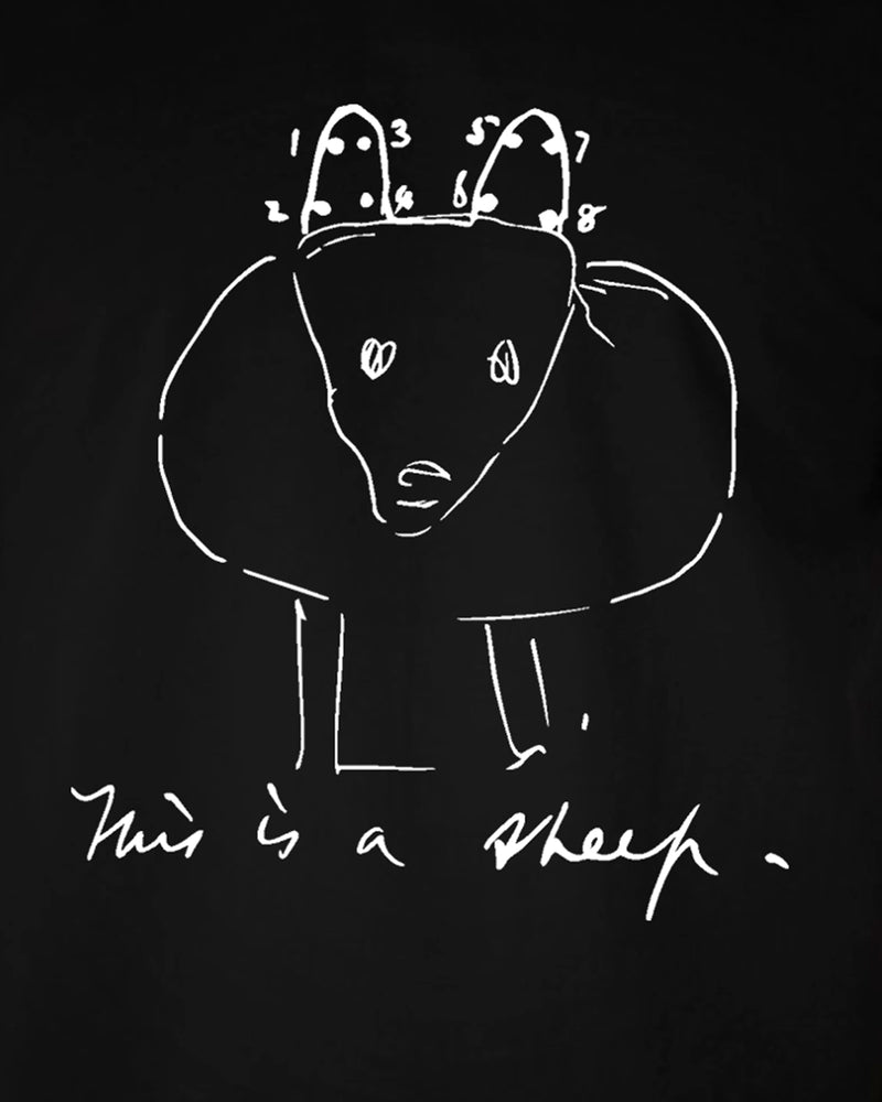 This is a Sheep T-shirt ~ Black